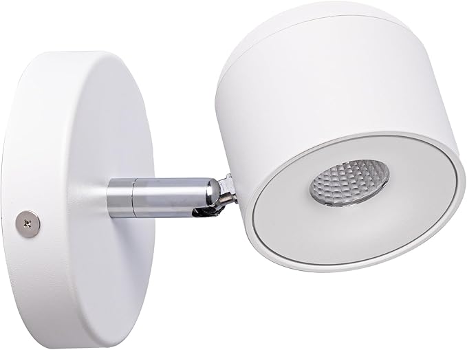Aisilan 7W Modern Adjustable Wall Sconce Bedside Wall Light LED Wall Reading Lighting Warm White Ceiling Spot Accent Light for Bedroom Corridor Gallery and Living Room 3000K