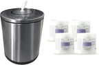 Zogics Antimicrobial Wipes and Tabletop Stainless Steel Wipe Dispenser