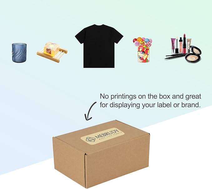 MEBRUDY 6x4x3 Inches Shipping Boxes Pack of 25, Small Corrugated Cardboard Box for Mailing Packing Literature Mailer
