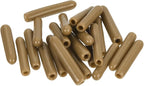 uxcell 20pcs Rubber End Caps 1.5mm(1/16") ID Vinyl PVC Round Tube Bolt Cap Cover Screw Thread Protectors Light Brown