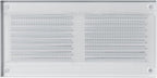 Repa Market 8x4 Inch Air Vent Cover/White Galvanized Steel Louvered Grill Cover with Mesh Screen/Wall or Ceiling Vent/Durable Flush Mount HVAC Register for Indoor and Outdoor Ventilation