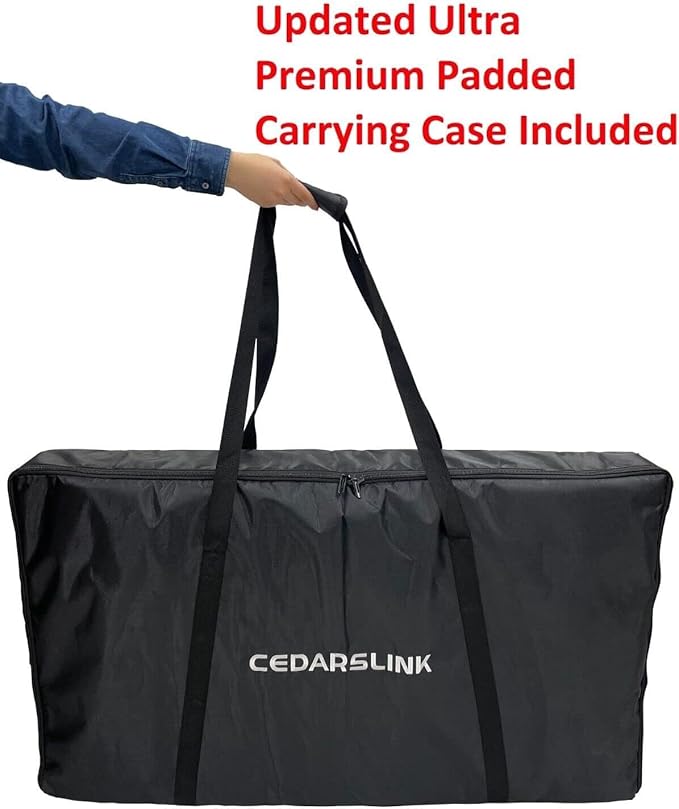 Cedarslink BEAST-8 Large 46" Wide DJ Event Facade White/Black Scrim Booth+ UPPER/LOWER COLOR MIXING INCLUDED! All Aluminum Build only 22 LB