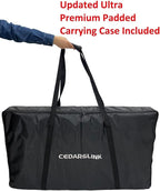 Cedarslink BEAST-8 Large 46" Wide DJ Event Facade White/Black Scrim Booth+ UPPER/LOWER COLOR MIXING INCLUDED! All Aluminum Build only 22 LB