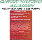Quality Chemical Heavy Duty Liquid Alkaline Commercial Dishwasher Detergent (1 Gallon) - Rinse All/Commercial Industrial Grade Rinse Aid/Dishwasher Rinse Aid, heat and cool dry Finish (1 Gallon)