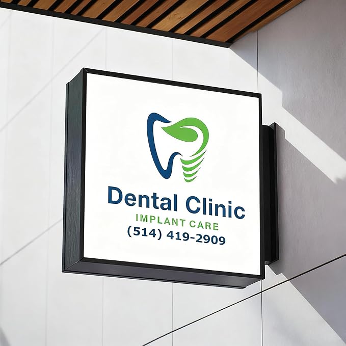 Custom Square Light Box Sign - Double Sided Illuminated Advertising Board for Shop, Bar, Cafe, Tea Salon Decor, or Billboard with Printed Logo (12" to 28")