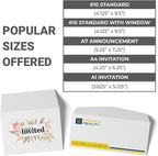 GotPrint Custom Envelopes with Logo | #10 Standard with Window Envelope for Mailers| Upload Business Design, Add Text or Logo | Full Color Print Personalized 4.125x9.5, 50Qty