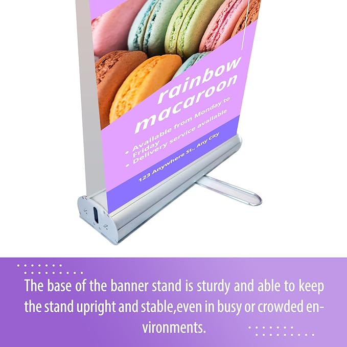 BillyPrint Custom Retractable Banners 2-Sided 31.5x71in with Stand, Customizable Sign for Business, Corporate Events, Advertising - Customized Prints with Travel Bag - 1 unit