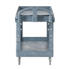 Rubbermaid Commercial Products BRUTE Heavy Duty 2-Shelf Utility/Service Cart, Medium, Lipped Shelves, Ergonomic Handle, 500 lbs. Capacity, Gray, for Warehouse/Garage/Cleaning/Maintenance/Stadiums