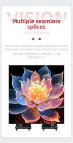 LED Digital Signage Display (P2.5 Spliceable LED Poster Screen, with Publishing System, Foldable Advertising Display Kiosk, Suitable for Events and Rental Scenarios, Supports WiFi/USB/HDMI)(90in-P2.5)