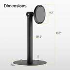 monTEK Anti-Theft Tablet Stand, Frameless Universal Tablet Kiosk with Security Lock Fit 7”-15” Screen Size, Compatible with IPad Pro/Air/Mini and Samsung Tab, Black