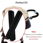 2Pcs 10.82 * 5.51inches Stroller Handlebar Cover,Pushchair Armrest Handle Protector Cover,Pram Bumper Bar Dustproof Handle Gloves Replacement Removable Universal Protective Case Grip Bar Covers