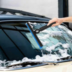 Shower Squeegee for Glass Doors, Squeegee with Long Handle, Telescoping Squeegee for Shower, Extendable Window Cleaner Tool for Car Windows, Tile Walls, Sliding Door, Shower Glass Door