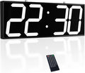 Digital Wall Clock with Double Sided Display, Large Digital Clock with Timer,Alarm,Temperature and Date,Two Faced Hanging Digital Clock Large Display for Multiple Public Places(White)