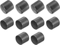 uxcell 10pcs Rubber End Caps 50mm(2") ID Vinyl Round End Cap Cover Screw Thread Protector Dark Grey