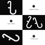 Didiseaon 7Pcs Pegboard Hanging Hooks Wall Mount Storage Hangers for Garage Kitchen Office Tool Organization Utility Shelf Hooks