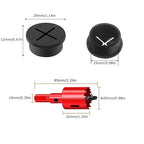 TuTuYa 10PCS Desk Grommet, Desk Grommet 1 Inch (25mm) Desk Cable Grommet Desk Cable Hole Covers with Hole Saw, Ideal Solution for Office and Home Table Cable