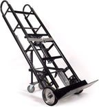US Cargo Control Appliance Dolly Heavy Duty with Stair Climber & Kickback Wheels, 1,200 LBS Capacity, Industrial Appliance Hand Truck with Single Auto Recoil Strap System, Heavy Duty Steel Hand Truck