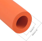 uxcell Foam Tubing for Handle Grip Support, 18mm ID 30mm OD 1m Length Orange