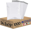 Metronic Poly Mailers 14.5x19 1000 Pcs White, Large Shipping Bags for Clothing Mailing Bags with Strong Self-sealing Adhesive Waterproof and Tear-Proof Postal Bags in Bulk