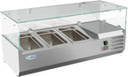 KoolMore SCDC-3P-SSL Commercial-Refrigerator, 40 Inch with Sneeze Guard, Silver
