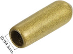 uxcell 20pcs Rubber End Caps 4.5mm ID Vinyl Round Tube Bolt Cap Cover Thread Protectors Gold