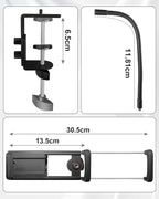 Gooseneck Tablet Stand Holder Set, Adjustable Flexible Arm Phone Holder for Bed and Desk, Compatible with iPad Switch Galaxy Tabs Kindle Other 4.7-13.5 Inches Device