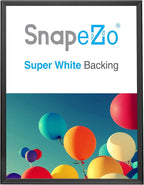 SnapeZo Poster Frame 24x30, Black, 1.25 Inch Aluminum Profile, Front-Loading Snap Frame, Wall Mounting, Professional Series