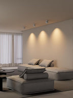 Aisilan LED Indoor White Ceiling Spot Light 7W Surface Mounted Light Fixture with 360° Pivoting Spotlight, Dimmable Warm White 3000K CRI 97+ for Living Room Bedroom