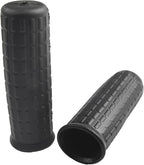 2Pcs Wheelbarrow Rubber Handles Replacement, Anti-slip Handle Grip Covers Weatherproof Handles Non-Slip Round Tubes for Garden Carts(122x32mm Black)