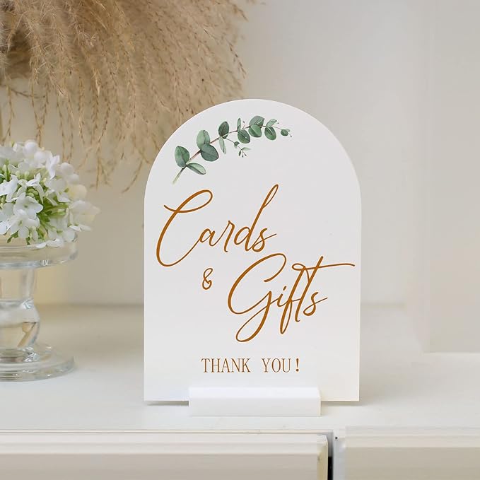 UNIQOOO 3" White Acrylic Stand | 20 Pack 3mm Slot Wedding Sign Holders, Perfect for Wedding, Table Number, Exhibition, Office, Restaurant, Business
