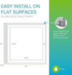 Ghent 36"x36" 1-Door Outdoor Enclosed Vinyl Bulletin Board, Shatter Resistant, with Lock, Satin Aluminum Frame - Ivory (PA13636VX-185), Made in the USA