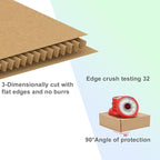MEBRUDY 6x6x2 Inches Shipping Boxes Pack of 25, Small Corrugated Cardboard Box for Mailing Packing Literature Mailer