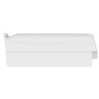 Akro-Mils 30120 12-Inch by 4-Inch by 4-Inch Plastic Nesting Shelf Bin Box, White, Case of 24