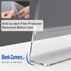 Horizontal Acrylic Sign Holder 5 x 7, L-Shape Clear Plastic Display Stand for Tabletop, Acrylic Stands for Flyers, Table Paper Holder, Vertical Sign Holder 5x7 for Restaurants, Office and School (Slant 6 Pack 7x5)