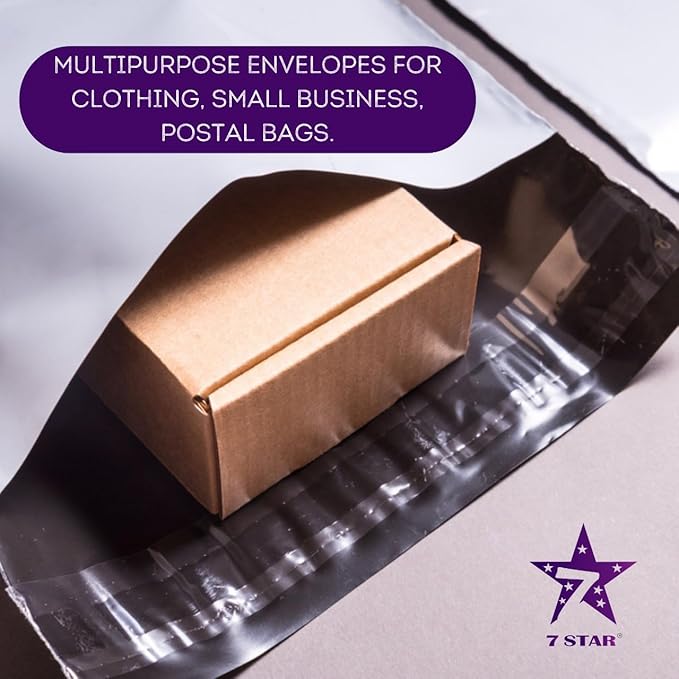 7STAR 9x12 Poly Mailers – Self-Sealing Shipping Envelopes, Tear-Resistant Waterproof Mailing Bags, 2.75 Mil Thick – Available in 1000 or 2000 Count (White, 9" x 12", 1000, Count, 1)