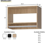 Tall Hanging Closet Unit, Modular Closet System, Wood Closet System Organizer with Storage for Walk In Closets, Clothing Rack Wardrobe Closet for Hanging Clothes, Bedroom, Wood, 25.5"W