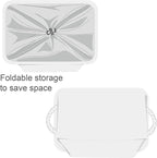TheWarmHome Organization and Storage Basket for Shelves - Extra Jumbo 3 Pack 20.5x15.8x13.8 inch Cube Storage Bins for Toy Closet Box Home Organizer Gift (White)