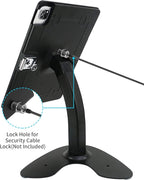 Desktop Wall Mount Anti-Theft Security Kiosk POS Stand Holder Enclosure for 2022 2021 2020 2018 iPad Pro 12.9", Flip & 360° Swivel Design