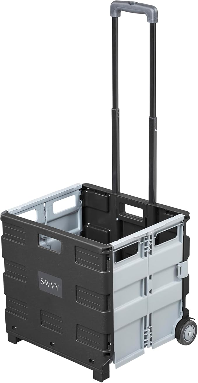 Mobile Utility Cart, Rolling Cart, Black