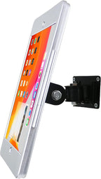 On Wall Mount Metal Bracket for iPad 10.2-Inch (9th,8th,7th Gen.),with Anti Theft Security Lock, Rotate Design,Multi Angle, Horizontal and Vertical Screen Swivel,(Silver)