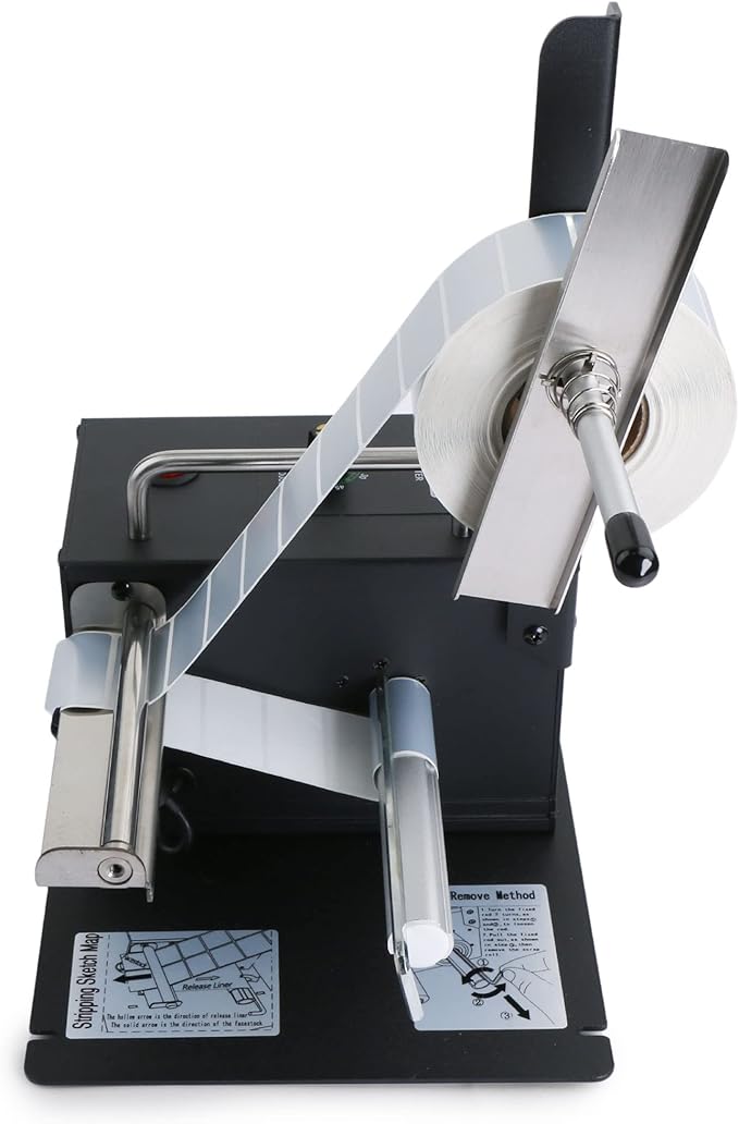 U.S. Solid Automatic Label Dispenser w/Counter - Speed Adjustable Label Dispensing Machine - Width 10-115MM Length 8-130MM - Translucent and Opaque Labels