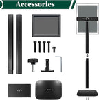 Heavy Duty Pedestal Sign Holder for Display, 11 x 17 inches Adjustable Floor Standing Sign Holder with Weighted Base , Vertical and Horizontal View Sign Stand for Indoor/Outdoor Advertising，Black