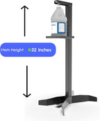 Foot Operated Hand Sanitizer Stand, Freestanding Fully Adjustable Hand Sanitizing Station for Commercial and Industrial Use