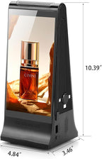 Digital Signage Display for Tabletop ,Interactive Digital Signage with Double 8 inch LCD Touch Screen and WIFI Connected,Rechargeable 23200mAh Battery,Portable Advertising Kiosk for Restaurants,Bar, Hotel ,Cafe (Black)