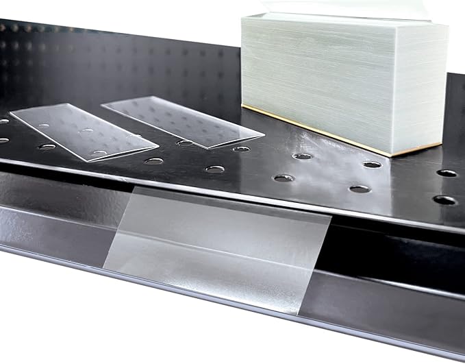 Clip Strip Corp. Price/Data Channel Label Holder Chips, Clear Plastic Tags, 4" L x 1.25" H, 7.5 Mil Thick, Gondola Shelf Edge, Reusable, Made for Point of Purchase Shelf Molding (1000)