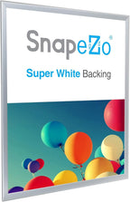 SnapeZo Poster Frame 24x30, Silver, 1.25 Inch Aluminum Profile, Front-Loading Snap Frame, Wall Mounting, Professional Series