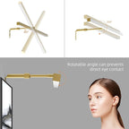 24" Plug in Picture Light for Paintings with Remote Control, 9W LED Art Display Lighting for Gallery, Dartboard, Artwork, Gold Finish Wall Mounted Picture Frame Light