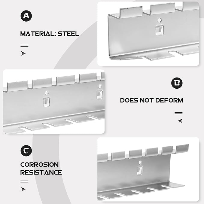 Pegboard Hanging Hook Tool Display Shelf Rack for Screwdriver Organizer Household Pegboard Rack for Wall-Mounted Tool Storage Easy to Install Hardware Hanging Hook for Home and