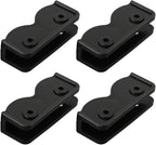 4Pcs 2-Way Pop-up Gazebo Replacement Connector Spare Parts Rectangular Bracket Set, Tent Replacement Connector Spare Support Rectangular Bracket Black Plastic