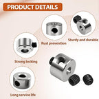 12pcs Set Screw Collars 4.05mm Bore Shaft Collars Screw Style, 9mm OD, 5mm Width, Landing Gear Collar Wheel Stopper for Automotive and Industrial Use